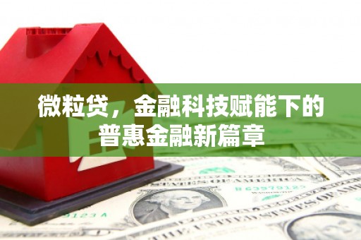 怀化微粒贷，金融科技赋能下的普惠金融新篇章