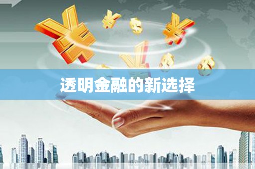 怀化透明金融的新选择