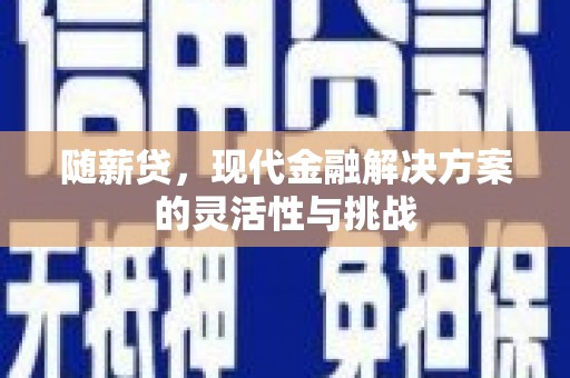 怀化随薪贷，现代金融解决方案的灵活性与挑战