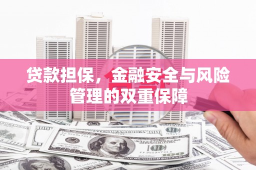 怀化贷款担保，金融安全与风险管理的双重保障