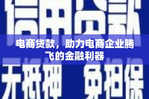 怀化电商贷款，助力电商企业腾飞的金融利器