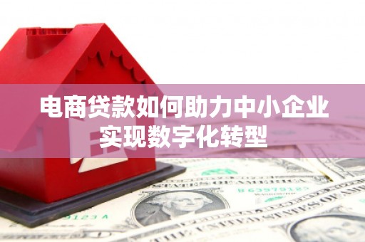 怀化电商贷款如何助力中小企业实现数字化转型