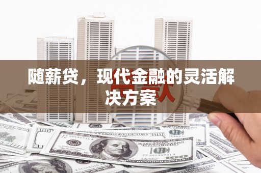 怀化随薪贷，现代金融的灵活解决方案