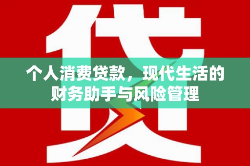怀化个人消费贷款，现代生活的财务助手与风险管理