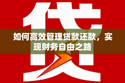 怀化如何高效管理贷款还款，实现财务自由之路