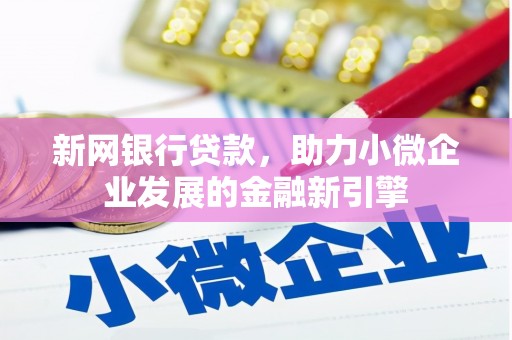怀化新网银行贷款，助力小微企业发展的金融新引擎