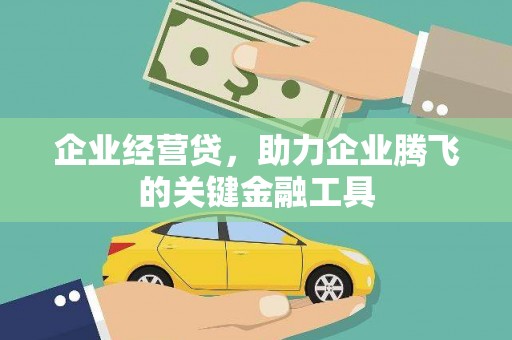 怀化企业经营贷，助力企业腾飞的关键金融工具