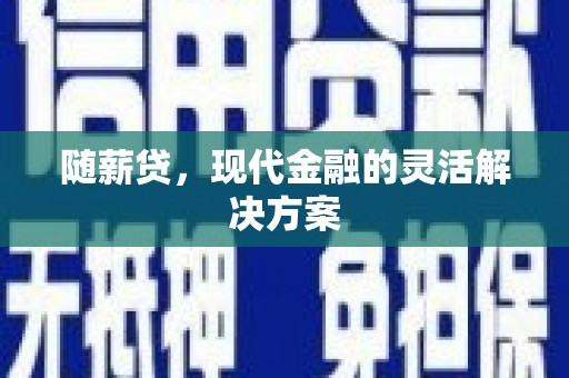 怀化随薪贷，现代金融的灵活解决方案