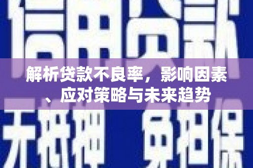 怀化解析贷款不良率，影响因素、应对策略与未来趋势