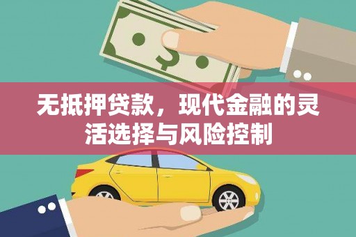 怀化无抵押贷款，现代金融的灵活选择与风险控制