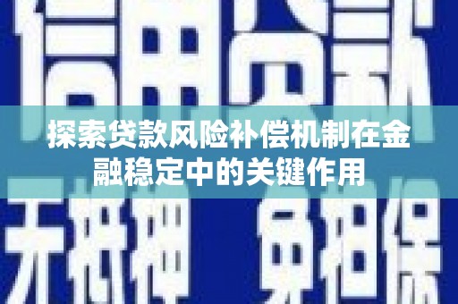 怀化探索贷款风险补偿机制在金融稳定中的关键作用