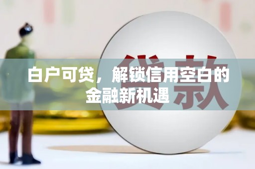 怀化白户可贷，解锁信用空白的金融新机遇