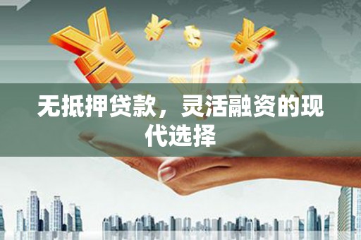 怀化无抵押贷款，灵活融资的现代选择