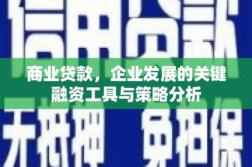 怀化商业贷款，企业发展的关键融资工具与策略分析