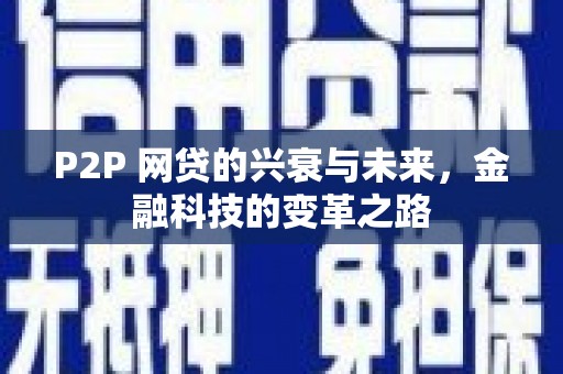 怀化P2P 网贷的兴衰与未来，金融科技的变革之路