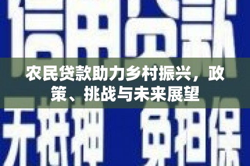 怀化农民贷款助力乡村振兴，政策、挑战与未来展望