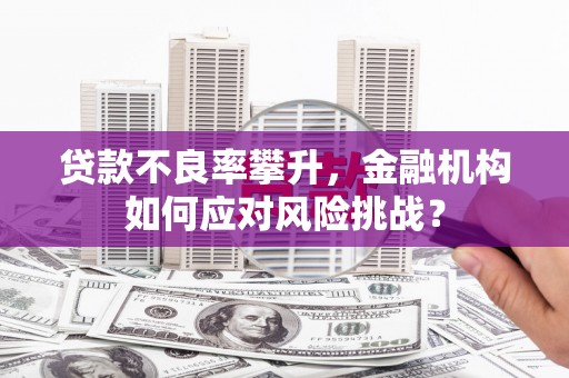 怀化贷款不良率攀升，金融机构如何应对风险挑战？