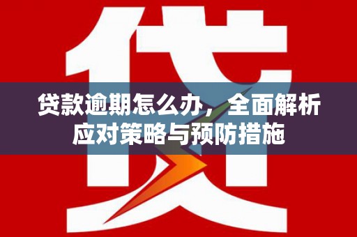 怀化贷款逾期怎么办，全面解析应对策略与预防措施