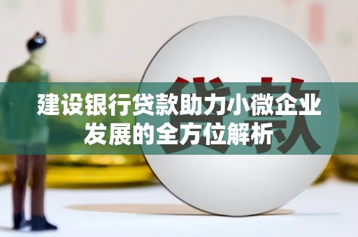 怀化建设银行贷款助力小微企业发展的全方位解析