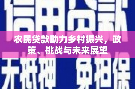 怀化农民贷款助力乡村振兴，政策、挑战与未来展望
