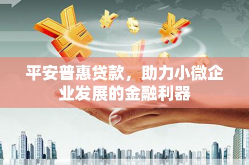 怀化平安普惠贷款，助力小微企业发展的金融利器