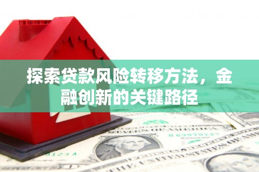 怀化探索贷款风险转移方法，金融创新的关键路径