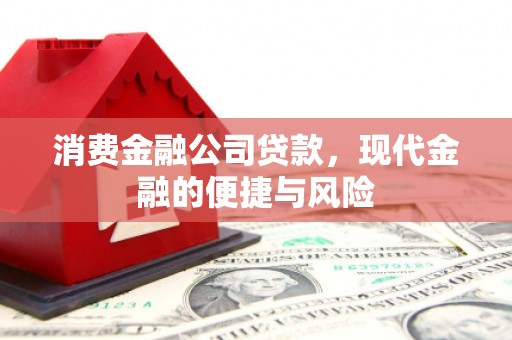 怀化消费金融公司贷款，现代金融的便捷与风险