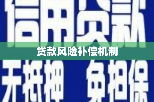 怀化贷款风险补偿机制