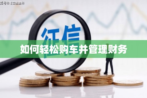 怀化如何轻松购车并管理财务