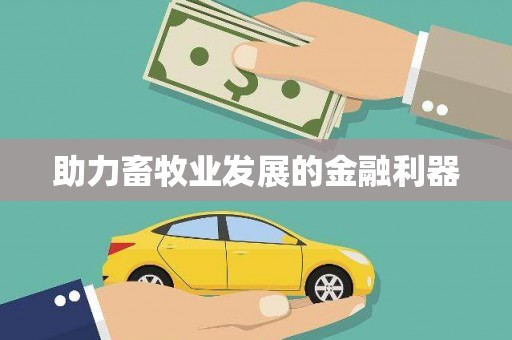 怀化助力畜牧业发展的金融利器