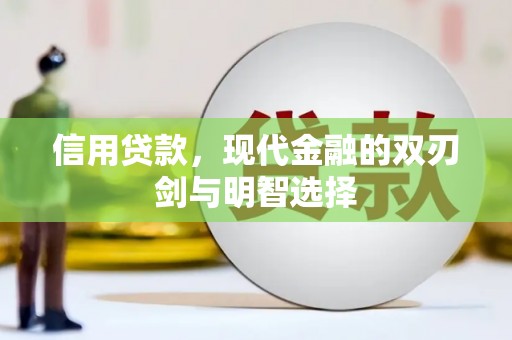 怀化信用贷款，现代金融的双刃剑与明智选择